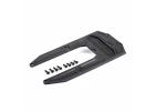 Traxxas Skidplate, chassis, black (fits Sledge)