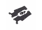 Traxxas Suspension arm covers, black, front (left and right) / 25x8 CCS (12)