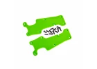 Traxxas Suspension arm covers, green, front (left and right) / 25x8 CCS (12)