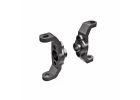 Traxxas Caster blocks, 6061-T6 aluminium (dark titanium-anodised) (left + right)