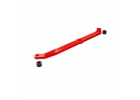 Traxxas Steering link, 6061-T6 aluminium (red-anodised)/ servo horn, metal/ spacers (2)/ 3x6mm CCS (with threadlock) (1)/ 2.5x7mm SS (with threadlock) (1)