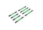 Traxxas Suspension link set, 6061-T6 aluminium (green-anodised) (includes 5x53mm front lower links (2), 5x46mm front upper links (2), 5x68mm rear lower or upper links (4)