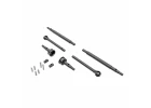 Traxxas Axle Shafts, front and rear (2)/ stub axles, front (2) (hardened steel)