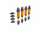 Traxxas Shocks, GTM, 6061-T6 Aluminium (orange-anodised) (fully assembled w/o springs) (4)