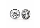 Traxxas Wheels, 1.0in (satin chrome) (2) ** CLEARANCE **