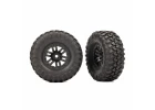 Traxxas Tyres + wheels, assembled (black 1.0in wheels, Canyon Trail 2.2x1.0in Tyres) (2)