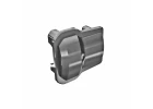 Traxxas Axle cover, 6061-T6 aluminium (dark titanium-anodised) (2)/ 1.6x12mm BCS (with threadlock) (8)