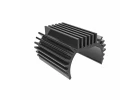 Traxxas Heat sink, Titan 87T motor (6061-T6 Aluminium, grey-anodised)