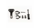 Traxxas Trailer hitch (assembled)/ trailer coupler/ 3mm spring pre-load spacers (2)/ 2.5x8mm BCS (2)/ 1.6x10mm BCS (self-tapping) (1)