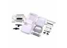 Traxxas Body, Chevrolet K10 Truck (1979), complete (unassembled) (white, requires painting) (includes grille, side mirrors, door handles, roll bar, windshield wipers, + clipless mounting) (requires 9835 front + rear bumpers)