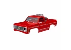 Traxxas Body, Chevrolet K10 Truck (1979), complete, red (includes grille, side mirrors, door handles, roll bar, windshield wipers, + clipless mounting) (requires 9835 front + rear bumpers)