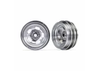 Traxxas Wheels, 1.0 (satin chrome) (2)