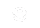 UDI UCX24 M2.5 Hex Flanged Nylon Lock Nut(8Pcs)