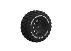 UDI RC Mounted Rubber Tyres On Black Wheels (2)