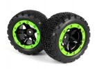 Slayer ST Wheels/Tires Assembled (Black/Green)