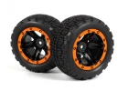 Slyder ST Wheels/Tires Assembled (Black/Orange)