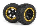 Slyder MT Wheels/Tires Assembled (Black/Yellow)
