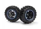 Spryte Wheels/Tires Assembled (Black/Blue)