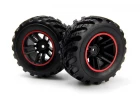 Spryte Wheels/Tires Assembled (Black/Red)