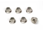 M4 Flanged Lock Nuts (6pcs)