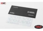 RC4WD Volvo Decal Sheet Set for 1:14 Earth Digger 360L