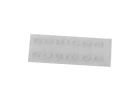 Front Hood Logo for 1:18 Gelande II RTR W/Black Rock Body (White) RC4WD