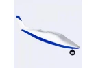 XFly 850mm P68 Fuselage- Blue