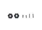 X-Rider Flamingo 6mm Hex. Hub Set(Metal - Black)
