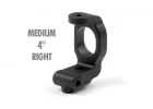 XRay T2 Composite C-Hub Right - 4 Deg. - Medium - Rubber-Spec