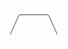 XRay X4 Anti-Roll Bar UAM - Under Arm Mount - Front 1.4mm