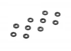 XRay Aluminium Shim 3X6X0.5mm - Black (10)