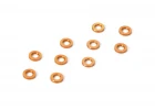 XRay Aluminium Shim 3X6X0.5mm - Orange (10)