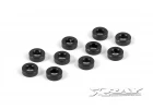 XRay Aluminium Shim 3X6X2.0mm - Black (10)