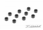 XRay Aluminium Shim 3X6X4.0mm - Black (10)