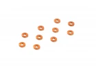 XRay Aluminium Shim 3X7X1.0mm - Orange (10)