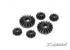 Composite Gear Diff Bevel + Satellite Gears (2+4)