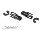 XRay Steel Solid Axle Driveshaft Adapters - Hudy Spring Steel (2)