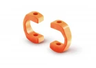 XRay Drive Shaft Replacement Plastic Cap 3.5 mm - Orange - Strong (4)