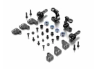 XRay Aluminium Steering Blocks And C-Hubs With Backstop - Set