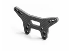 XRay XB2 Wider Carbon Shock Tower For Bridge Upper Deck - 2 Dots - Front