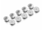 XRay 1:10 Buggy 2WD Front Wheels - 12mm Hex Aerodisk - White - Hard (10 Pack)
