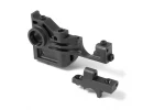XRay Composite Lower + Upper Bulkhead Rear Left - Extra Roll Center