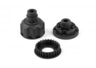 XRay Composite Front Diff. Case, Cover + 27T Belt Pulley