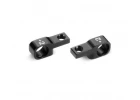 XRay Aluminium Lower Front Suspension Holder 2mm (1) - Black - 7075 T6