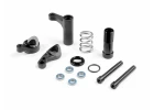 XRay Servo Saver For Semi-Split Bulkhead - Graphite - Set