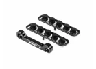 XRay Gt22 Aluminium Rear Lower Susp. Holder - Front - Square Adj. Roll-C.