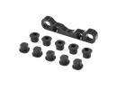 XRay XB8 Aluminium Rear Lower Susp. Holder For Semi-Split Bulkhead - Front