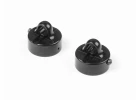 XRay XB8 Aluminium Shock Cap Zero Rebound - Black Coated (2)