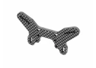 XRay Carbon Shock Tower Hs Bulkhead For Wing 2 Dots - Front