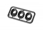 XRay Composite Inline Hub For Bevel Drive Gear - Rear Hs Bulkhead - 1+2+3 Dots